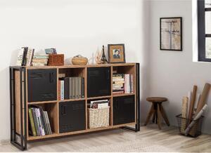 Favi Biblioteca cosmo matrix, stejar, pal melaminat, 164x89x35 cm Ofertă