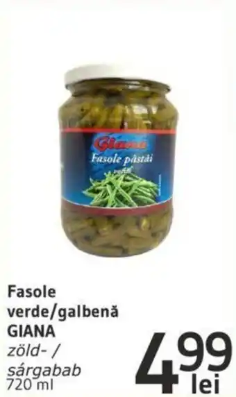 Supeco Giana fasole verde/galbena 720ml Ofertă