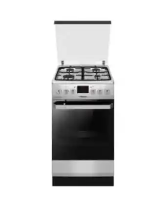 Aragaz mixt hansa fcmx582509, cuptor electric, rotisor, grill, 4 arzatoare
