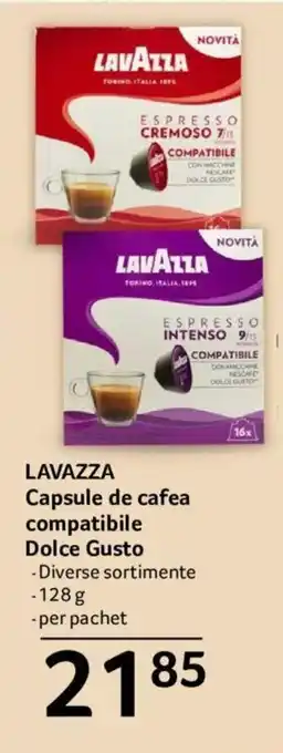 Selgros Lavazza capsule de cafea compativile dolce gusto 128g Ofertă