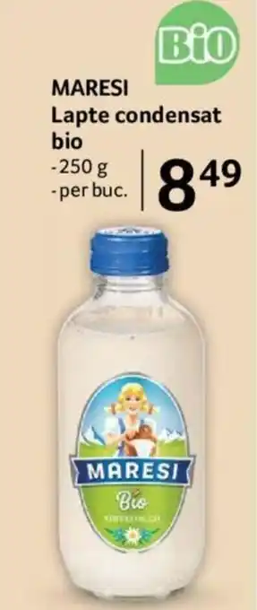 Selgros Maresi lapte condensat bio 250g Ofertă