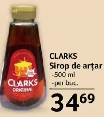 Selgros clarks sirop de arțar 500ml Ofertă