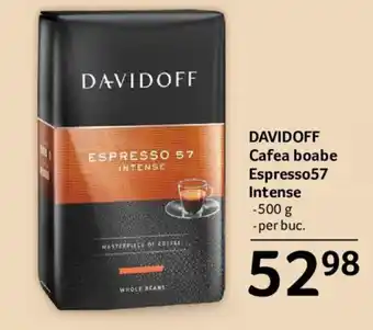Selgros DAVIDOFF Cafea boabe Espresso57 Intense -500 g Ofertă