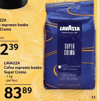 LAVAZZA Cafea espresso boabe Super Crema - 1 kg