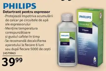 Selgros PHILIPS Detartrant pentru espressor Ofertă