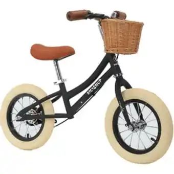 Altex Bicicleta copii fara pedale myria my7208bk bicishop, 12", negru Ofertă