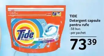 Selgros tide detergent capsule pentru rufe 59 buc. Ofertă