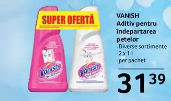 Selgros vanish aditiv pentru îndepartarea petelor 2x1l Ofertă