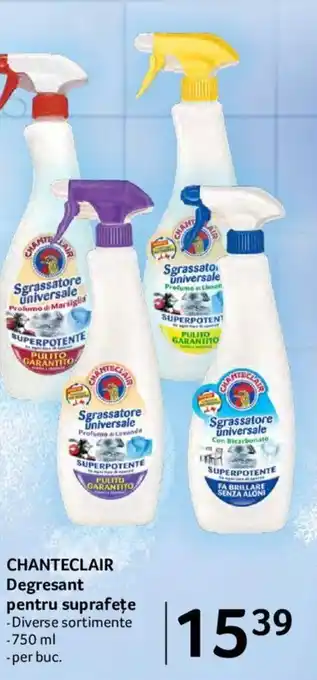 Selgros chanteclair degresant pentru suprafețe 750ml Ofertă