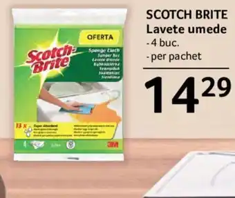 Selgros scotch brite lavete umede 4buc. Ofertă