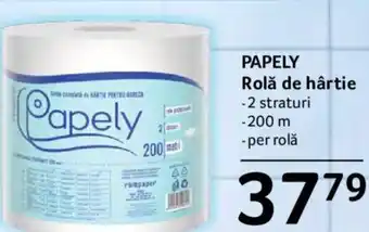 Selgros papely rolă de hărtie 200m Ofertă