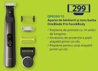 Selgros Philips Aparat de bărbierit și tuns barba OneBlade Pro Face&Body Ofertă