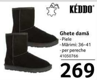 Selgros Keddo Ghete damă Piele, Mărimi: 36-41, per pereche Ofertă