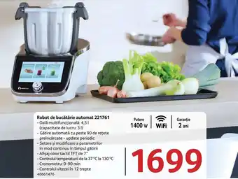 Selgros Hendi Robot de bucătărie automat 221761 Puture 1400 W, Wi-Fi, Garanție 2 ani Ofertă