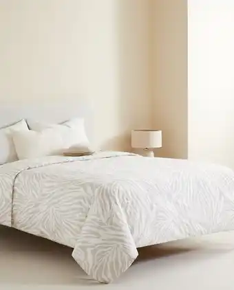 Zara Home Husă de plapumă cu imprimeu zebră Ofertă