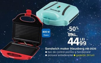 hausberg sandwich maker hb-3535
