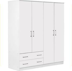 Favi Dulap novado cu 4 uși si 2 sertare - alb Ofertă