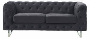 Favi Canapea fixă catifea chester dark grey yvette 2 locuri Ofertă