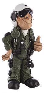Figurina caricatura airman, rasina, multicolor, 12x9.8x25.2 cm