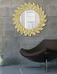 Favi Oglinda glam petal, metal oglinda, auriu, 73x5 cm Ofertă