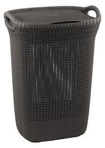 Favi Coș pentru rufe murdare curver knit hamper, 57 l, gri închis Ofertă