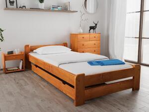 Pat emily 80x200 cm, arin saltele: matrace standard 12 cm, lamele de pat: cu lamele curbate
