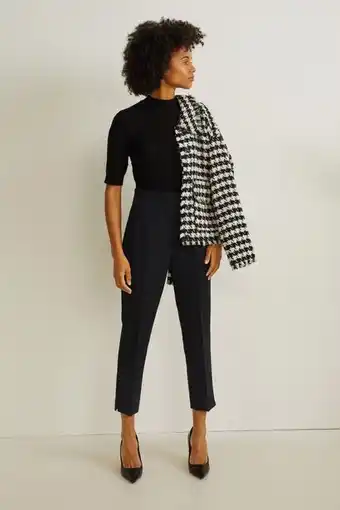 C&A Pantaloni de stofă - talie medie - slim fit - material reciclat Ofertă