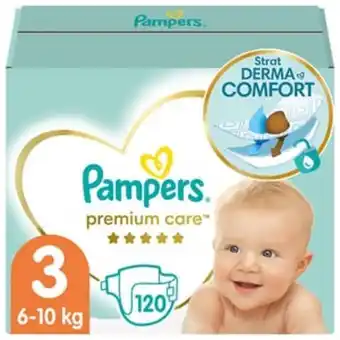 Scutece pampers premium care mega box nr 3, unisex, 6-10 kg, 120 buc