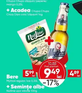 PROFI Mythos bere 0,33l + semințe albe 100g Ofertă