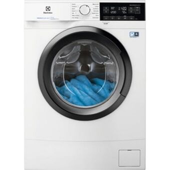 Masina de spalat rufe frontala slim electrolux perfectcare600 ew6sn347si, fuzzy logic, sensicare, 7 kg, 1400rpm, clasa c, alb