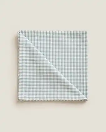 Zara Home Șervețele din bumbac în carouri (set de 2) Ofertă