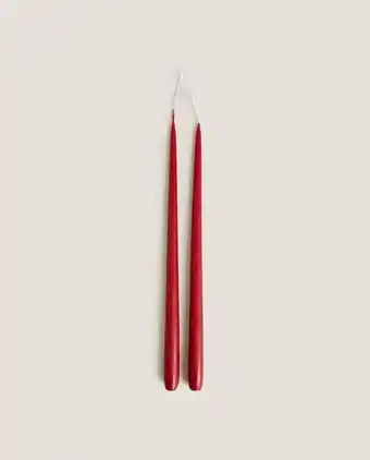Zara Home Lumânare lungă roșie (set 2 bucăți) Ofertă
