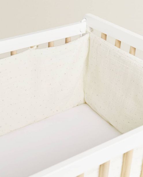 Zara Home Husă protecție pătuț din șifon cu luni și stele Ofertă
