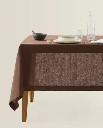 Zara Home Față de masă de in Ofertă