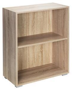 Favi Biblioteca cu 2 rafturi vela, stejar, 77 cm Ofertă