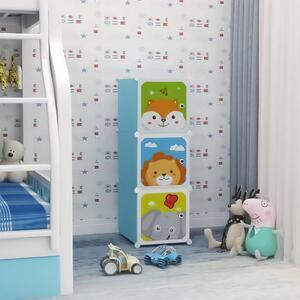 Favi Dulap modular copii, 3 compartimente, d4379, blue Ofertă