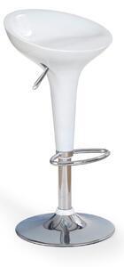 Favi Scaune pentru bar de plastic albe h17, 44x38x67/88 cm Ofertă