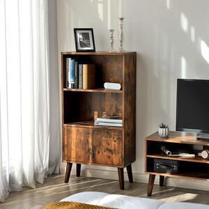 Favi Biblioteca vintage, maro rustic & metal, 120 x 60 x 30 cm Ofertă