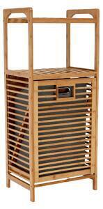 Favi Coş de rufe, bambus natural / gri, keri new Ofertă