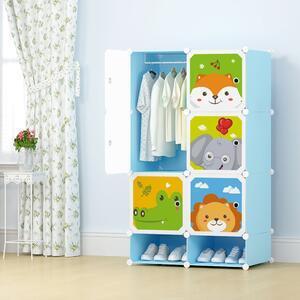 Favi Dulap modular copii, 7 compartimente, d4387, blue Ofertă