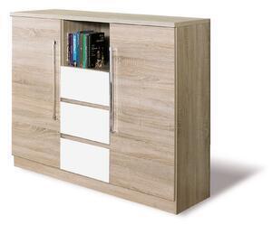 Favi Comoda dormitor cu sertare si doua usi dome dx4, 130x42x102 cm Ofertă
