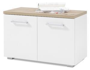 Favi Banca din pal cu 2 usi, gota alb, l78xa38xh50 cm Ofertă