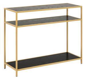 Favi Măsuță tip consolă în decor negru-auriu actona seaford Ofertă