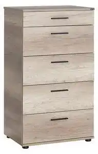 Favi Comoda adore trendline, 5 sertare, 60 x 108 x 44 cm, lemn natural Ofertă