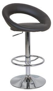 Favi Scaune bar piele piele ecologica neagra c300, inaltime reglabila, 33x3 Ofertă