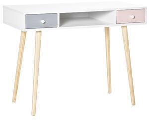 Favi Homcom birou cu sertare pentru copii, camera copii mdf, 100x48x76.5 cm, multicolor Ofertă