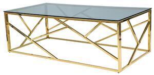 Favi Masa sticla de cafea gold escada a, 120x60x40 Ofertă