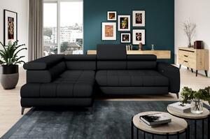 Favi Coltar baggio, sezlong stanga, piele ecologica neagra - madryt 1100, 2 Ofertă