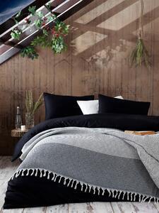 Favi Cuvertura pat dublu anna yatak örtüsü, bumbac 100%, gri, 220 x 240 cm Ofertă