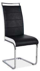 Favi Scaune tapitate pentru bucatarie h441, negru/alb, 41x42x102 Ofertă